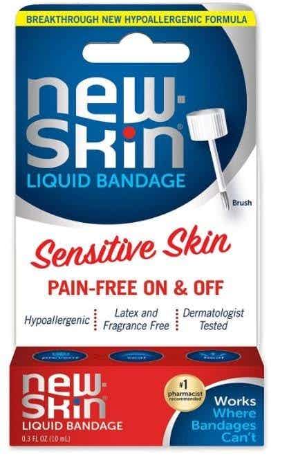 New-Skin Sensitive Skin Liquid Bandage, 0.3 oz., 851409007462, 1 Each