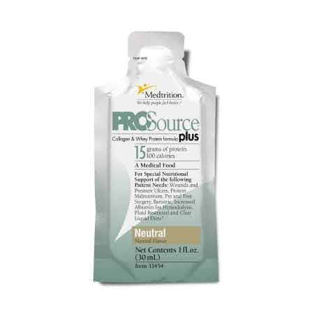 ProSource Plus Collagen & Whey Protein Formula Packets, Neutral, 1 oz., 11454, Case of 100
