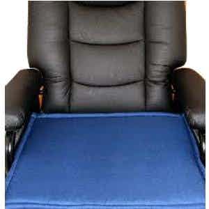 Fiberlinks Textiles Waterproof Chair Pad, 21" x 22", A2122/BL1, Blue - 1 Each