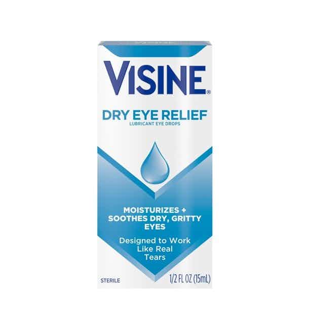 Visine Dry Eye Relief Lubricant Eye Drops, 0.5 oz., 49373, 1 Each