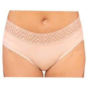 Thinx Hiphugger Period Protective Underwear, Beige, Moderate Absorbency, THHH010202, Small (26-27") - 1 Each