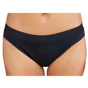 Thinx Period Protective Bikini Underwear, Black, Moderate Absorbency, THKC010102, Small (26-27") - 1 Each