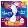 Always Radiant Pads, Size 1, Light Clean Scent, Regular Absorbency, 80348176, Pack of 30