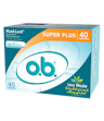 o.b. Original Tampons, Super Plus Absorbency, 07010, Case of 480 (12 Boxes)