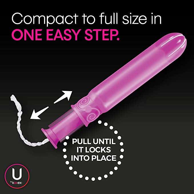 U by Kotex Click Compact Tampons, Super Plus Absorbency