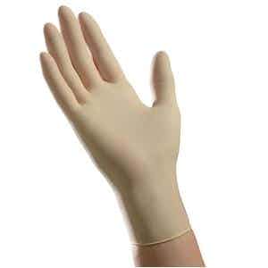 Cardinal Health Ambitex Latex General Purpose Gloves, Powder-Free, White, LSM5201, Small - Box of 100