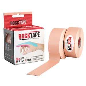 RockTape DigiTape Digit Tape, 1" X 16.4', 800648, Beige - Box of 2 Rolls