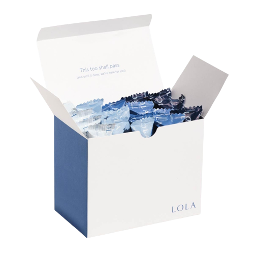 LOLA Compact Tampons, Plastic Applicator, Light Absorbency, RTL20LTPOT, Box of 20