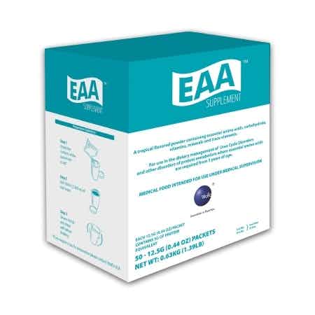 Vitaflo EAA Amino Acid Oral Supplement, Tropical Flavor, 12.5g Packets, 54906, Box of 50