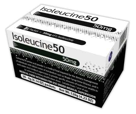 Vitaflo Isoleucine50 Amino Acid Supplement Formula, 50 mg, 4g Packets, 54302, Box of 30