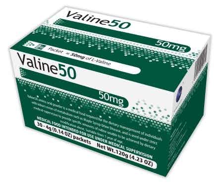 Vitaflo Valine50 Amino Acid Supplement, 50 mg, 4g Packets, 54333, 1 Packet