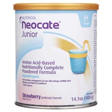 Nutricia Neocate Junior Amino-Acid Based Nutritonally Complete Powdered Formula, Strawberry, 14.1 oz., 133280, 1 Each