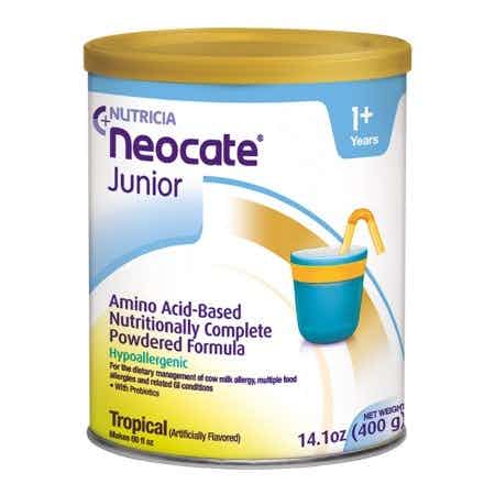Nutricia Neocate Junior Amino-Acid Based Nutritonally Complete Powdered Formula, Tropical, 14.1 oz., 133048, Case of 4