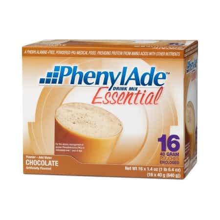 PhenylAde Essential PKU Oral Supplement, Chocolate Flavor, 40 Grams, 119856, Case of 16