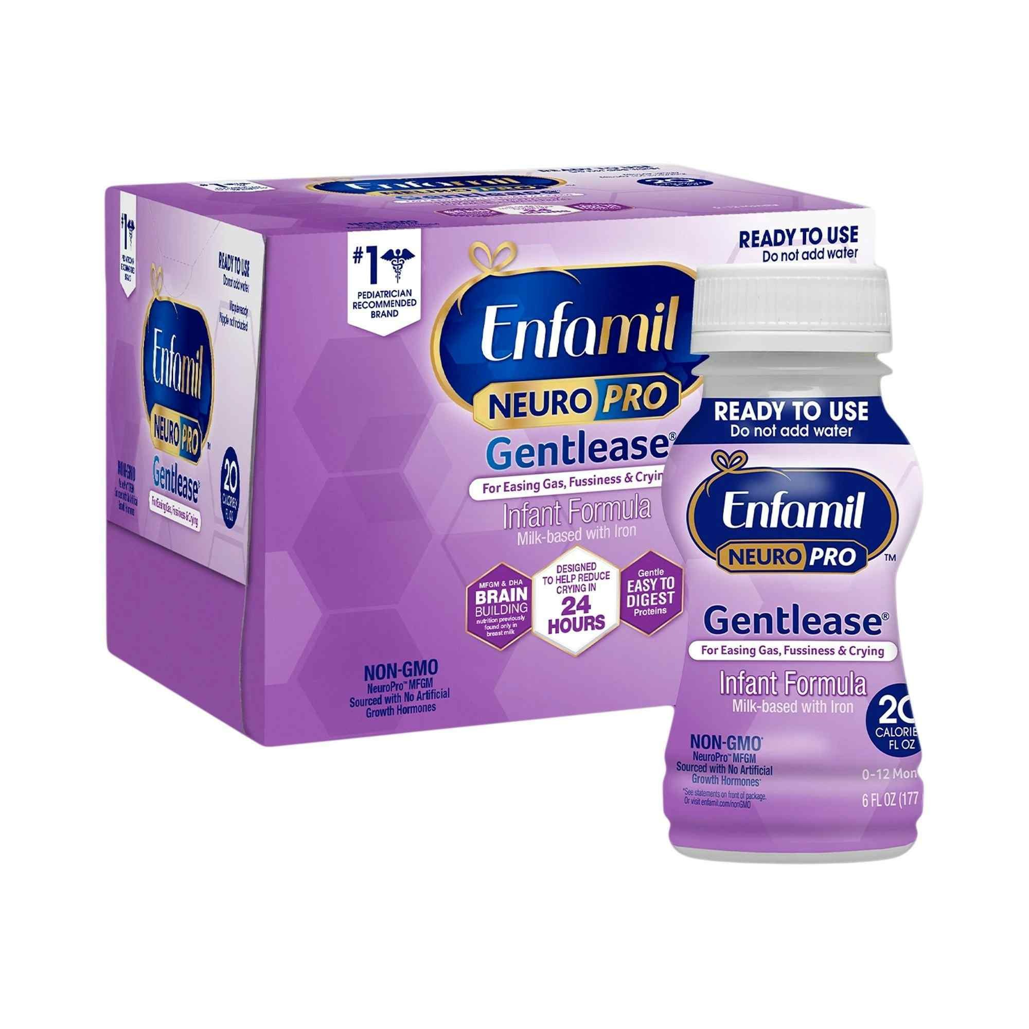 Enfamil NeuroPro Gentlease Ready-to-Use Infant Formula, 6 oz., 898001, Pack of 6