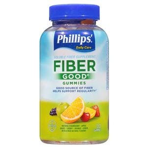 Phillips' Fiber Good Fiber Supplement Gummies, Natural Fruit, 90 Count, 312843568013, 1 Each