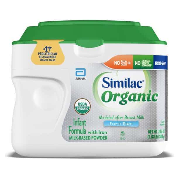 Similac Organic Infant Formula with Iron, Powder, 20.6 oz., 68092, 1 Each