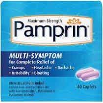 Pamprin Multi-Symptom Menstrual Pan Relief, Maximum Strength, 30031, 20 Caplets - 1 Box