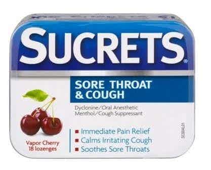 Sucrets Sore Throat, Cough and Dry Mouth Lozenges, Vapor Cherry, 363736019195, 1 Each