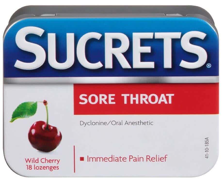 Sucrets Sore Throat Lozenges, Wild Cherry, 363736851290, 1 Each
