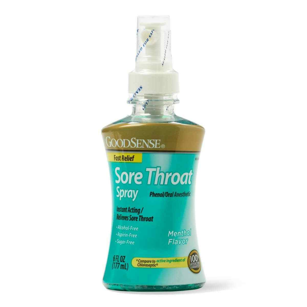 GoodSense Fast Relief Sore Throat Spray, Menthol, 6 oz., AI00582, Case of 12