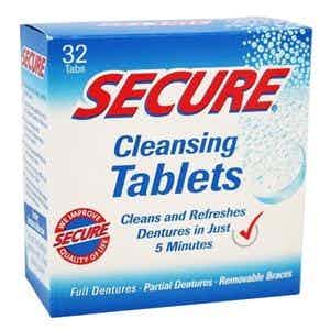 Secure Denture Cleansing Tablets, N8113, 1 Each