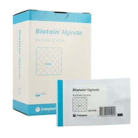 Coloplast Biatain Alginate Dressing, Sterile, 2 X 2", 3705, Box of 30