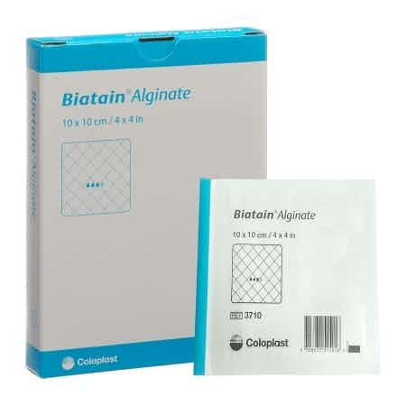 Coloplast Biatain Alginate Dressing, Sterile, 4 X 4", 3710, Box of 10