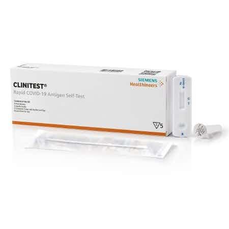 Siemens Clinitest Rapid Covid-19 Antigen At-Home Self-Test, 11556711, Kit of 5 Tests