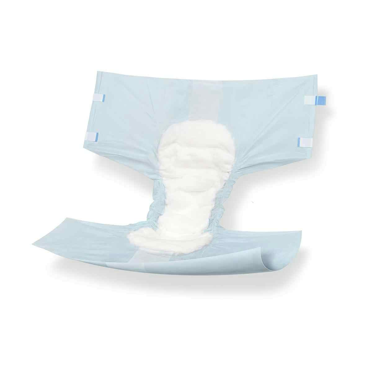 Medline Protection Plus Contoured Adult Briefs, Heavy Absorbency, MTB30500, L (45"-58") - Case of 72