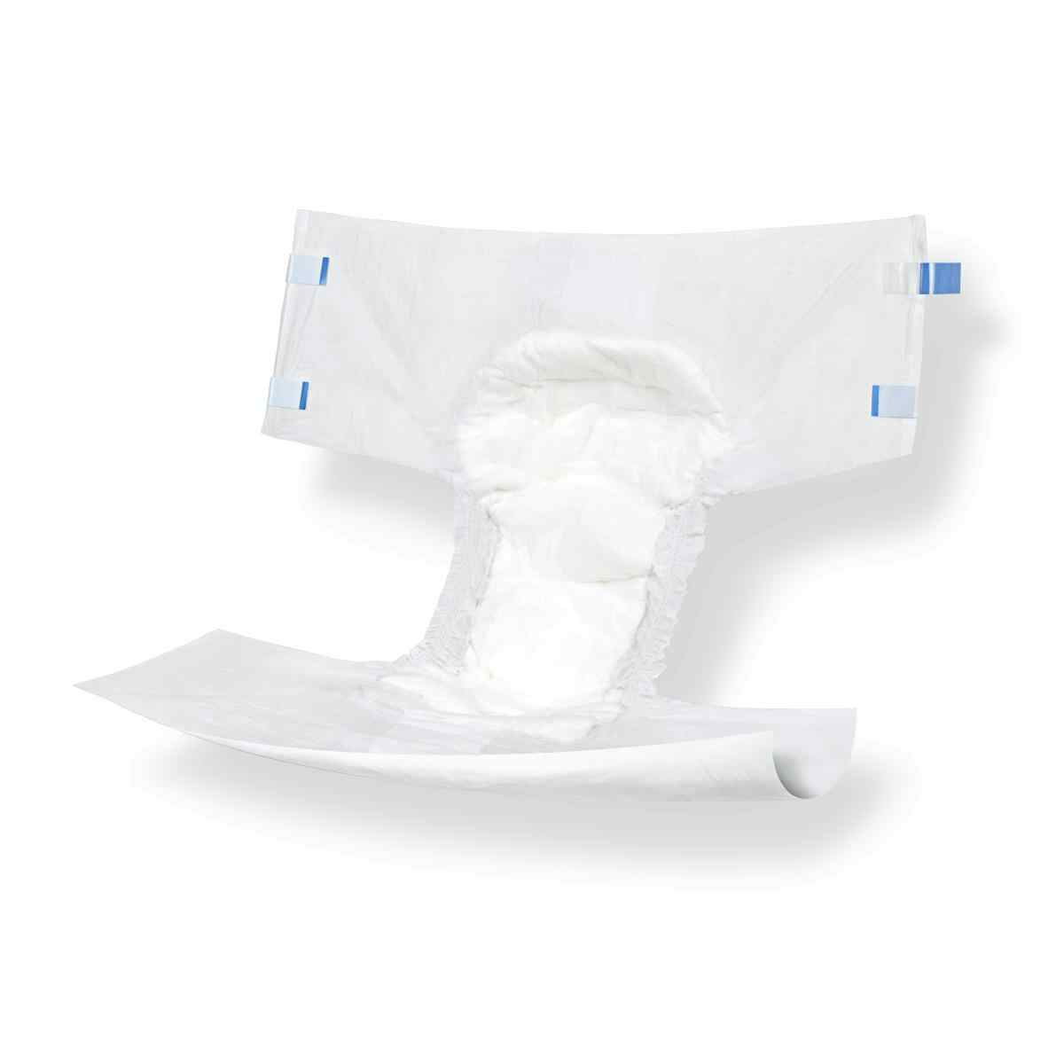 Medline Protection Plus Contoured Adult Briefs, Heavy Absorbency, MTB30300, M (32"-42") - Case of 96