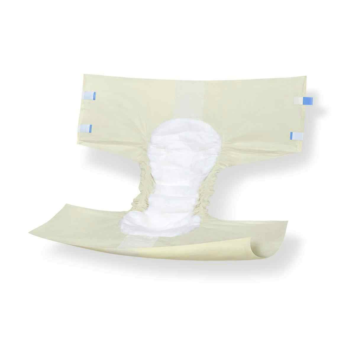 Medline Protection Plus Contoured Adult Briefs, Heavy Absorbency, MTB30600, XL (59"-66") - Case of 60
