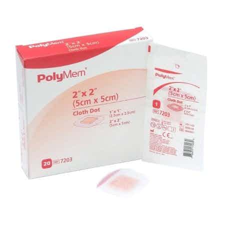 PolyMem Adhesive Strip,  2 X 2", 7203, 2 X 2 Inches - Box of 20
