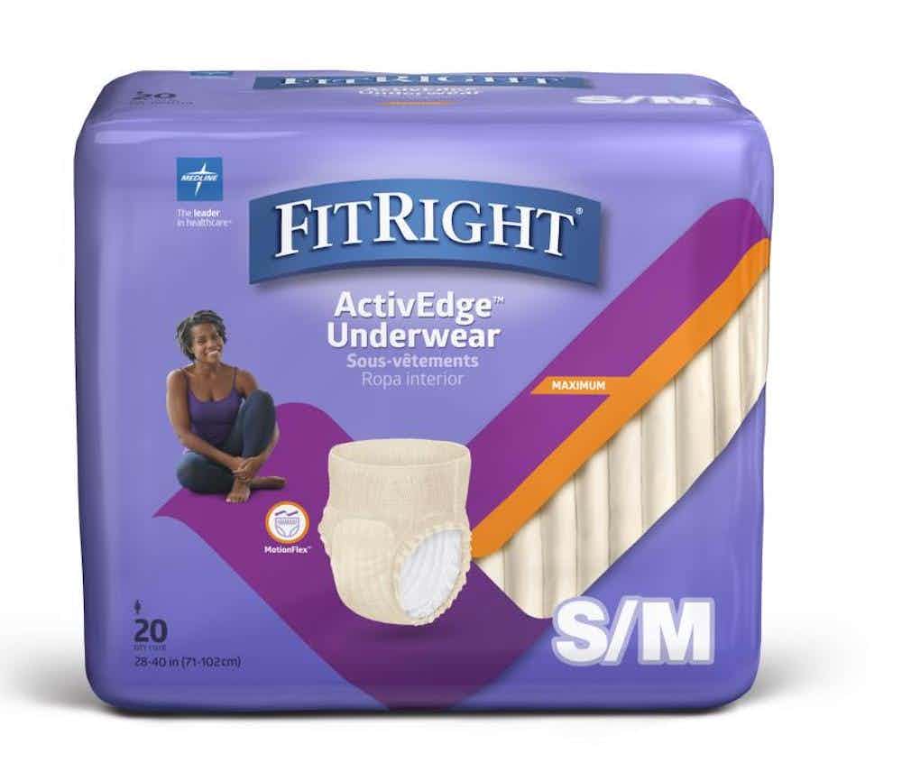FitRight Ultra Underwear for Women, Heavy Absorbency, FIT23WSMZ, S/M (28"-40") - Bag of 20