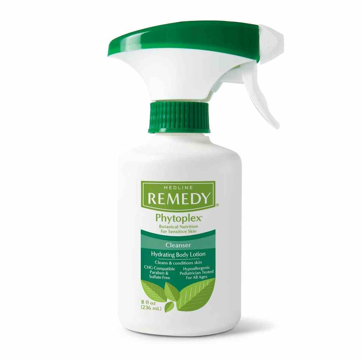 Medline Remedy Phytoplex Cleansing Body Lotion, Trigger Bottle, 8 oz., MSC092308H, 1 Each