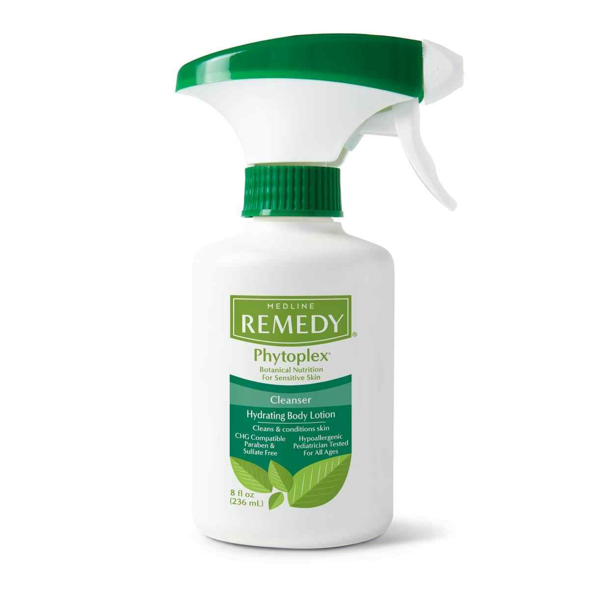Medline Remedy Phytoplex Cleansing Body Lotion, Trigger Bottle, 8 oz., MSC092308, Case of 12