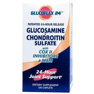 Glucoflex 24 hour Glucosamine Chondroitin Sulfate with MSM Supplement, N4871, 1 Bottle (120 Tablets)