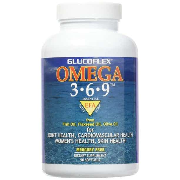 Glucoflex Omega 3-6-9 Supplement, 3375078, 1 Bottle (90 Count)