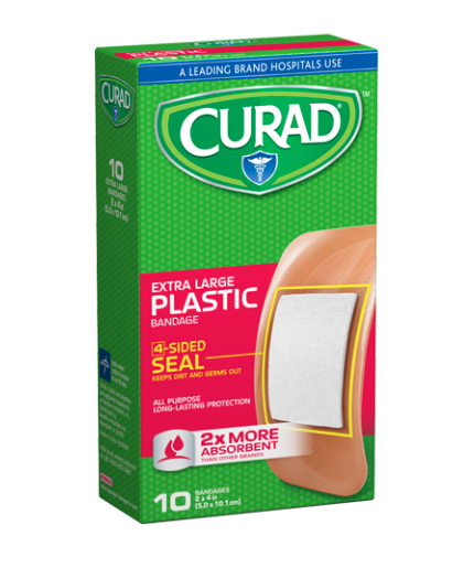 Curad Extra-Large Plastic Bandages