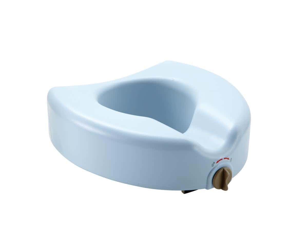 Medline Locking Raised Toilet Seat, MDS80314MB, Blue - Case of 3