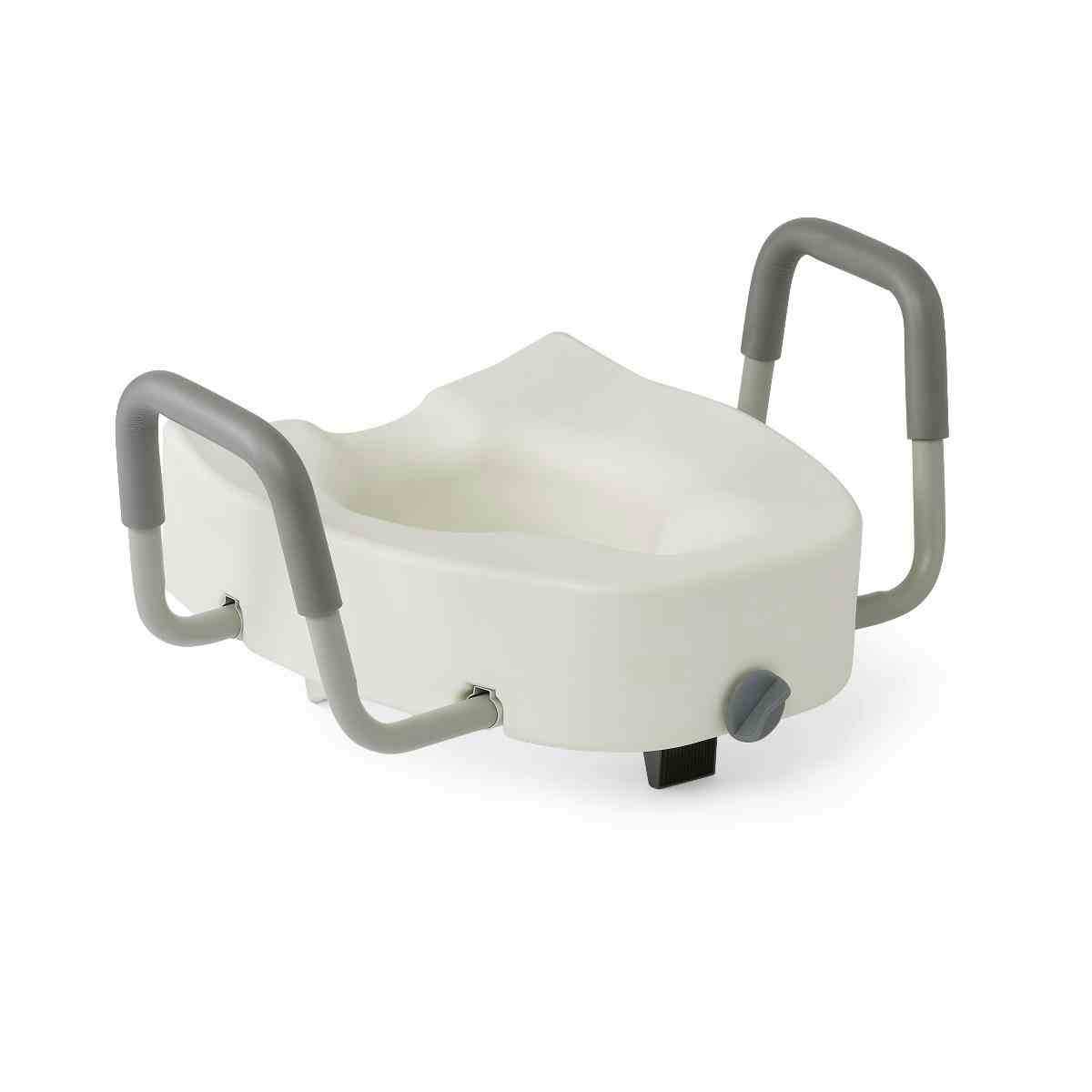 Medline Locking Raised Toilet Seats with Arms, G30270AH, 1 Each