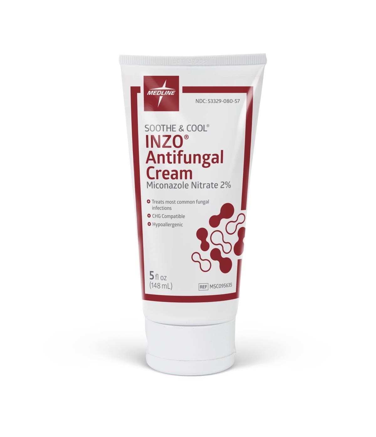 Medline Soothe and Cool INZO Antifungal Cream, MSC095635H, 5 oz. - 1 Each