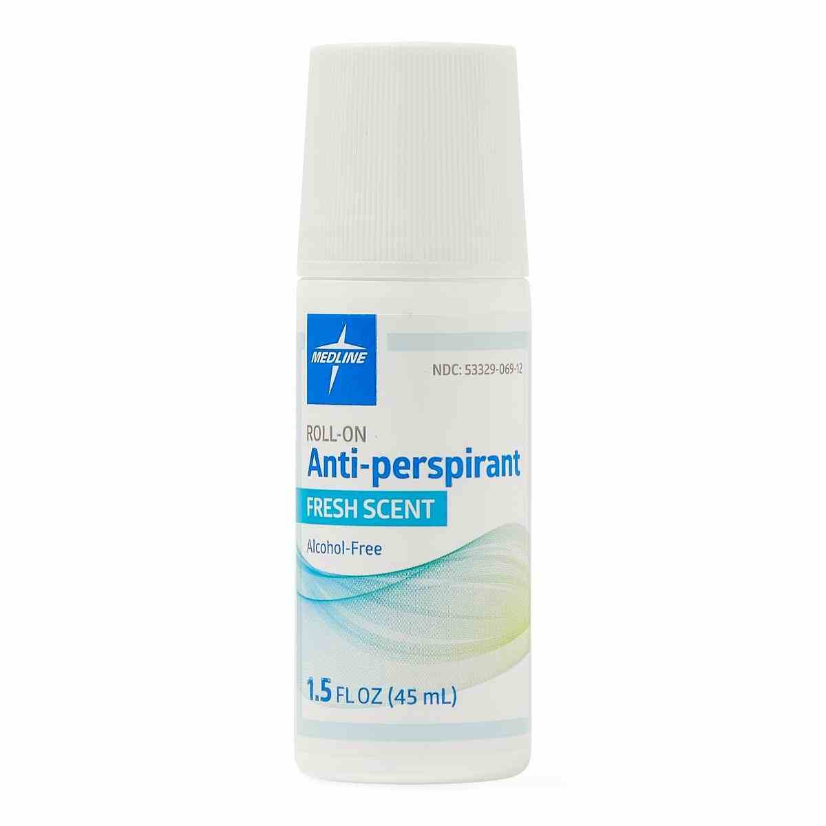 Medline MedSpa Roll-On Antiperspirant Deodorant, Fresh Scent, MSC095010, Case of 96