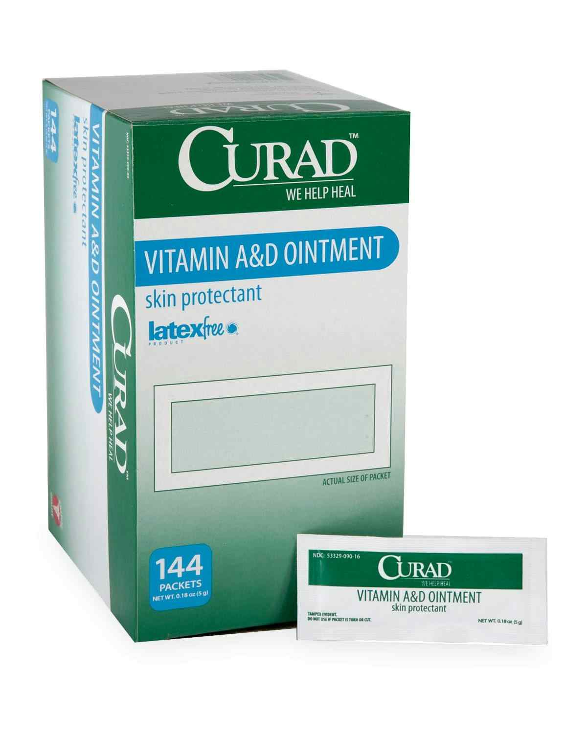 Curad Vitamin A and D Ointment, CUR003545Z, 5 g Foil Packet - Box of 144