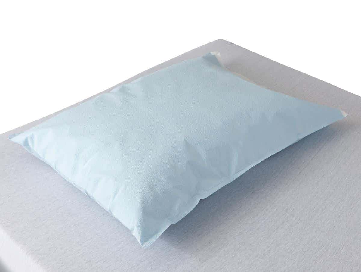 Medline Poly Tissue Disposable Pillowcases , NON24346, Blue - 21" x 30" - Case of 100