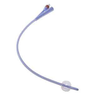 Cardinal Health Dover 2-Way Foley Catheter, Silicone, Coude Tip, 16", 20512C, 12 Fr - Pack of 10