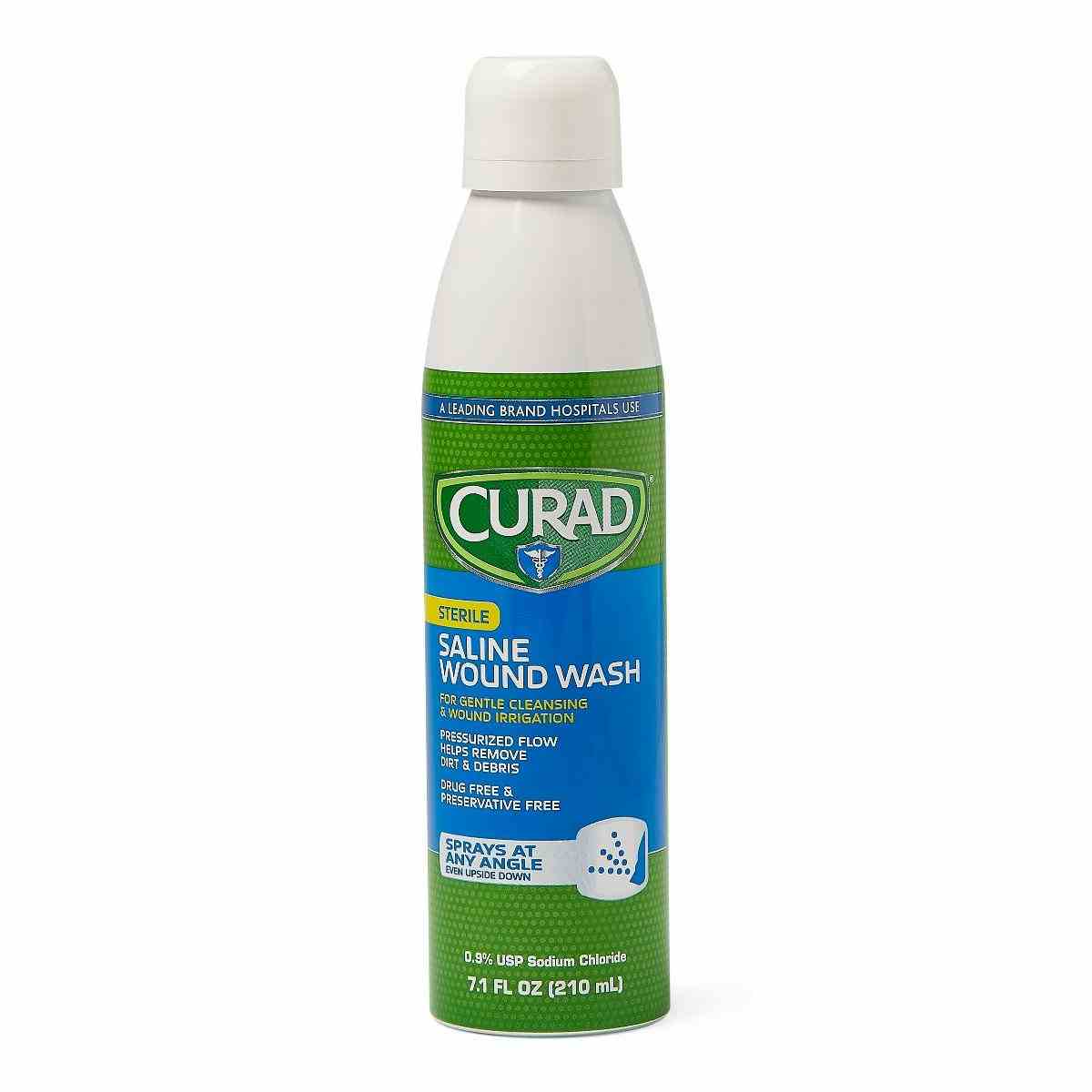 Curad Saline Wound Wash, Spray, 7.1 oz. , CURSALINE7, Case of 12