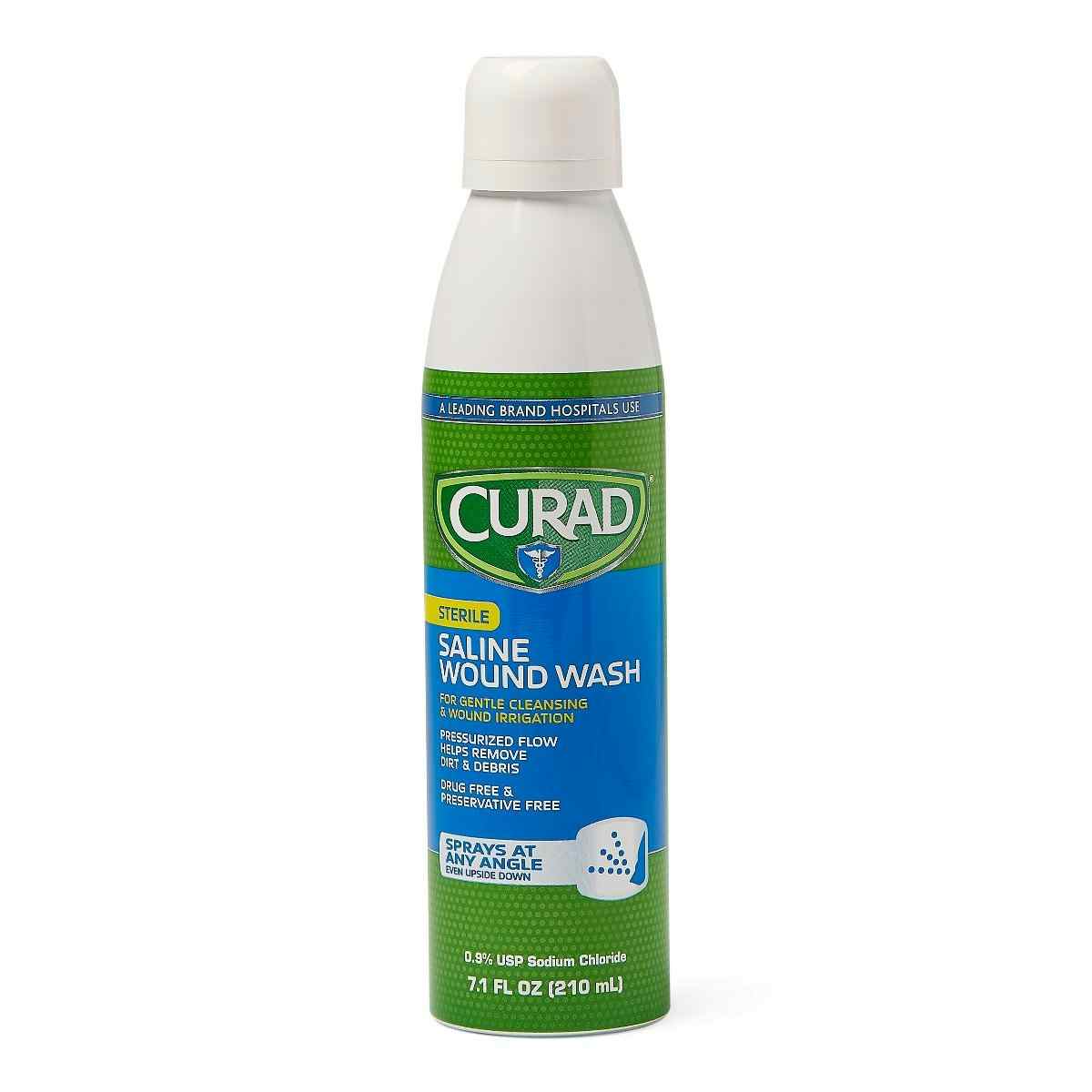 Curad Saline Wound Wash, Spray, 7.1 oz. , CURSALINE7H, 1 Each