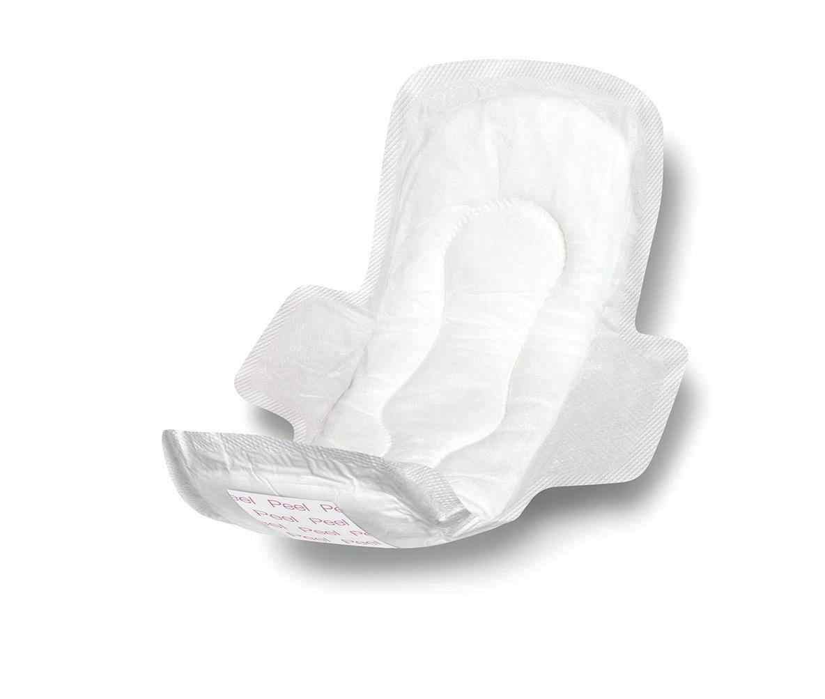 Medline Maxi Pads with Wings, Heavy Absorbency, NON241289Z, 11" - Bag of 12