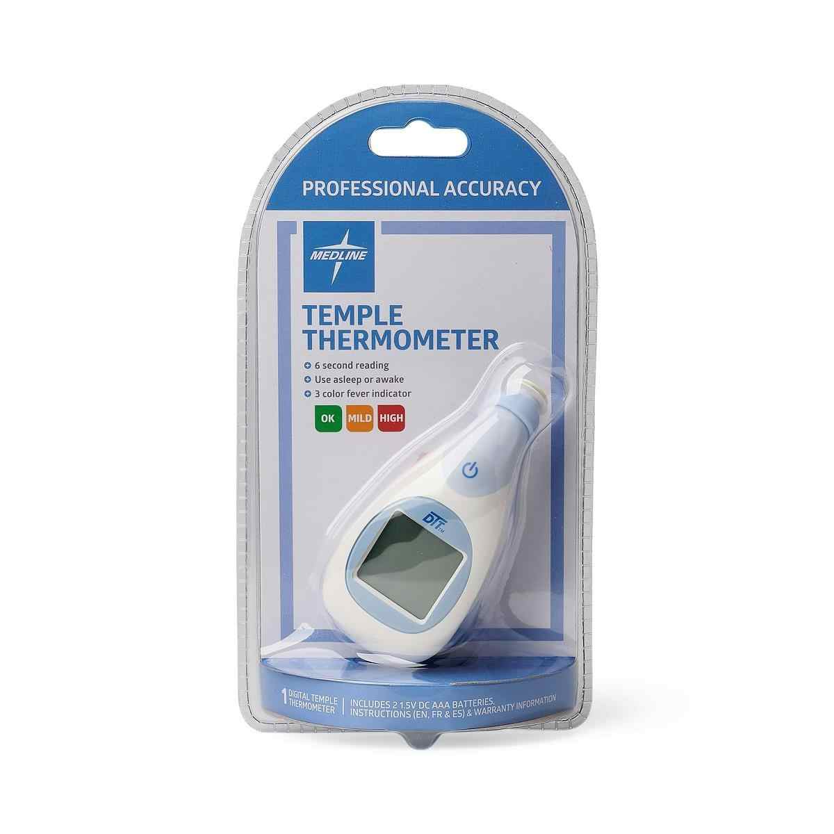 Medline Instant Read Digital Temple Thermometer, MDS9698L, 1 Each